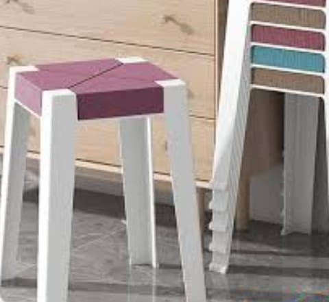 Durable Plastic Stool – Lightweight, Stackable & Multi‑Purpose Seating for Home, Kitchen & Outdoor Use