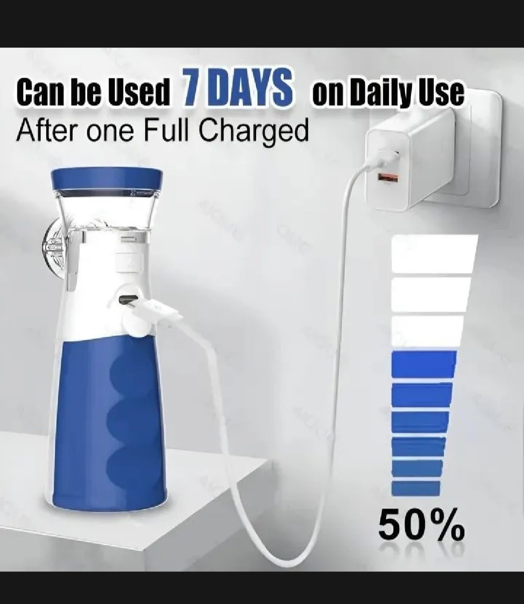 Mesh Nebulizer JSL-W302 – Portable, Rechargeable & Silent Nebulizer for Adults & Kids