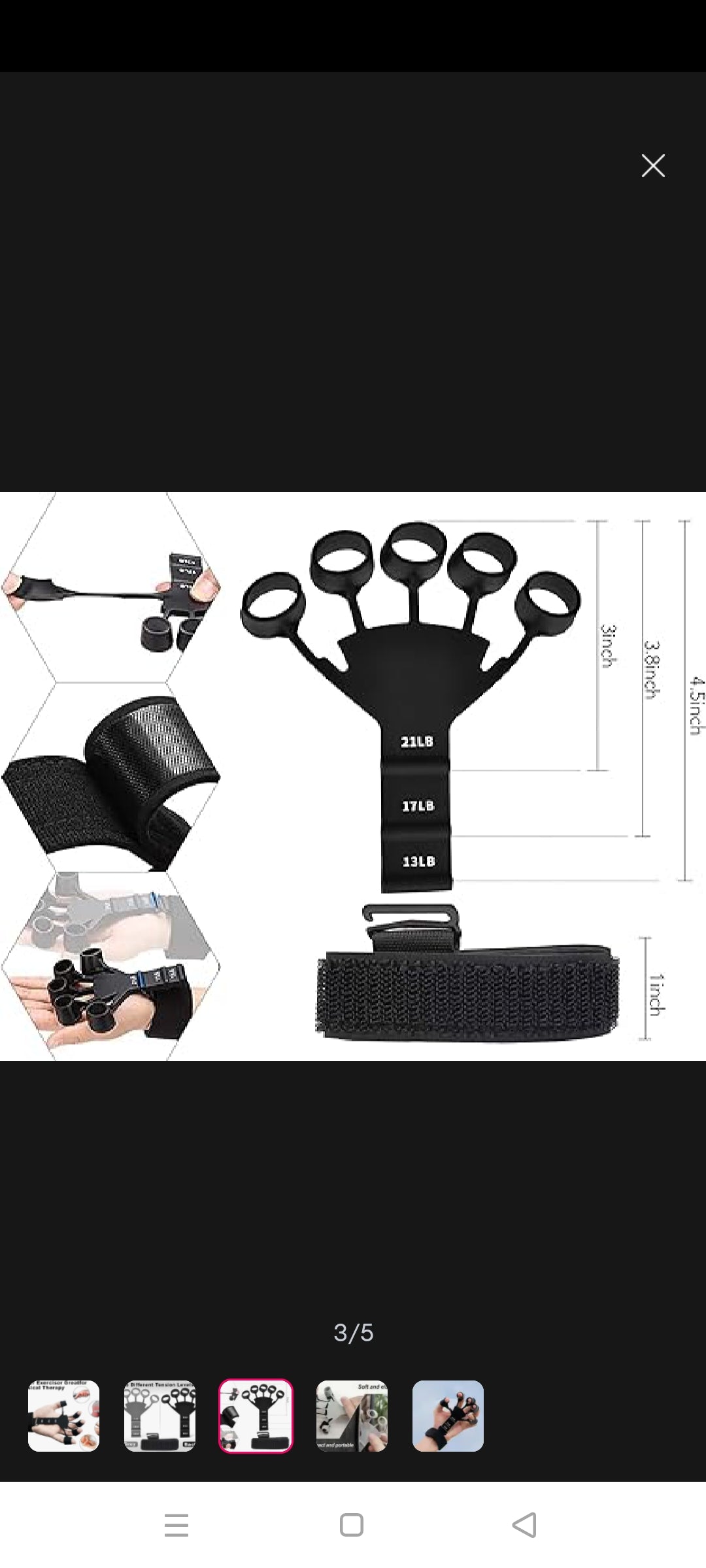 Hand Grip Strengthener & Finger Exerciser – Adjustable Resistance