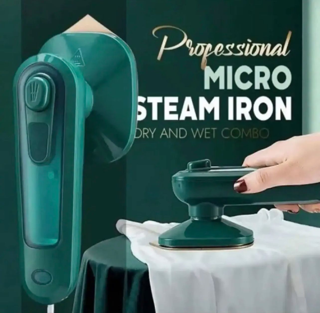 Portable Steam Iron – Handheld Garment Steamer for Clothes, Curtains & Travel