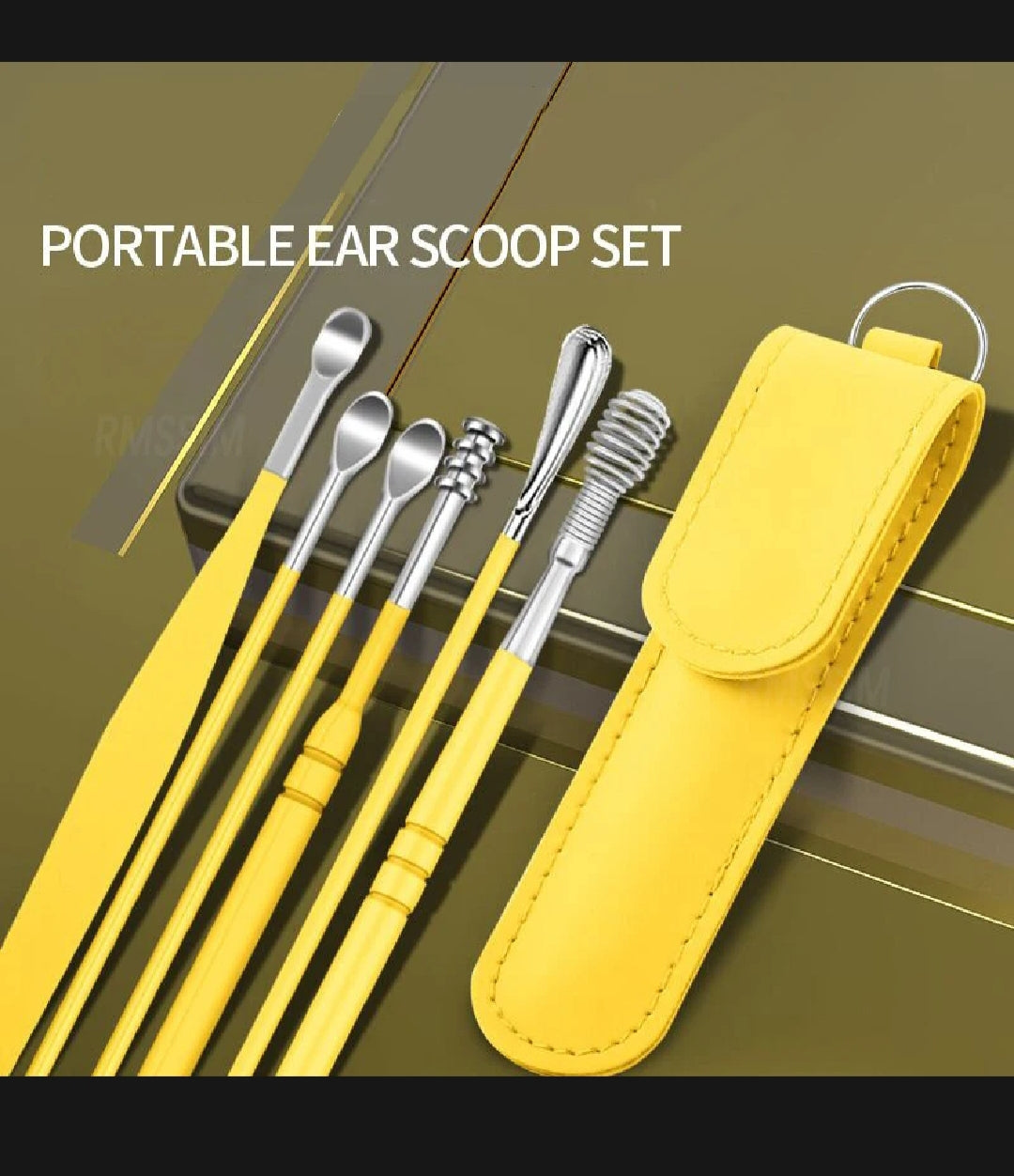 Ear Wax Cleaning Kit – Reusable Ear Cleaner with Soft Tips & Storage Bo