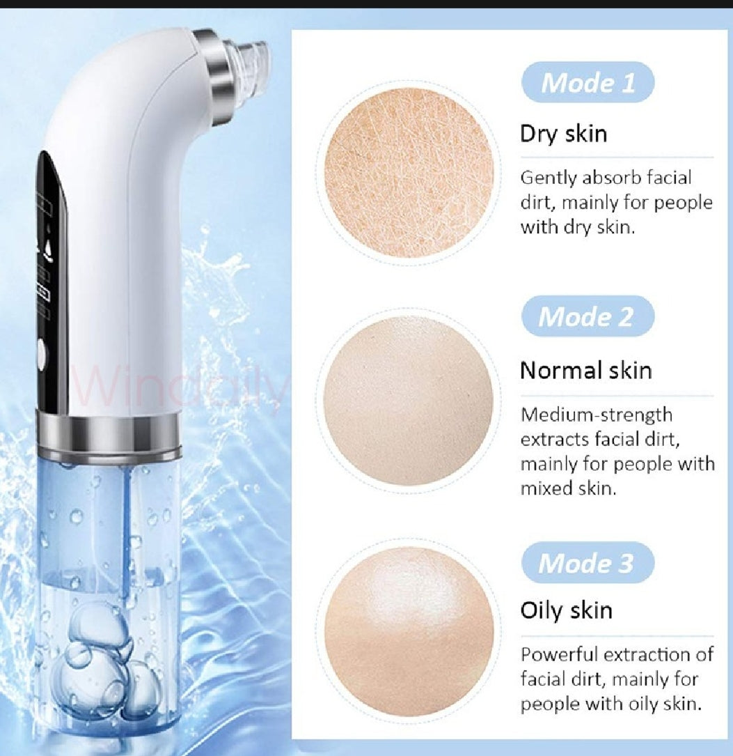 Bubble Vacuum Blackhead Remover – Deep Pore & Acne Cleaner with USB Rechargeable Suction for Oil & Impurities Removal