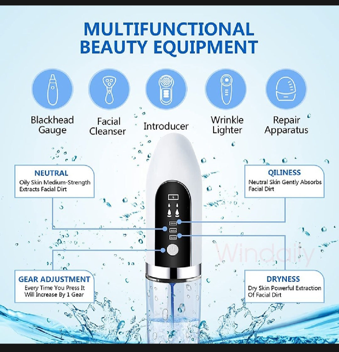 Bubble Vacuum Blackhead Remover – Deep Pore & Acne Cleaner with USB Rechargeable Suction for Oil & Impurities Removal