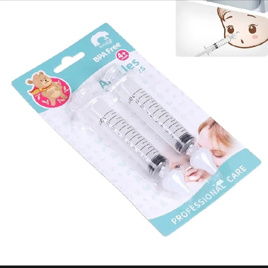 Pack of 2 Baby Nose Cleaners – Soft Silicone BPA-Free Nasal Aspirators for Newborns & Infants