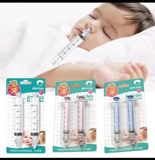 Pack of 2 Baby Nose Cleaners – Soft Silicone BPA-Free Nasal Aspirators for Newborns & Infants