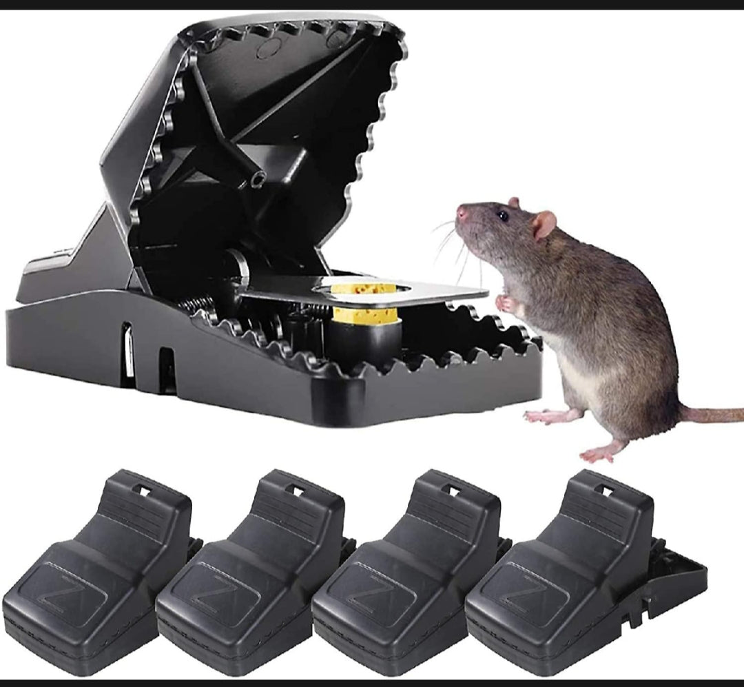 Rat & Mouse Trap – Big Size Reusable Snap Catcher for Home, Kitchen & Pest Control