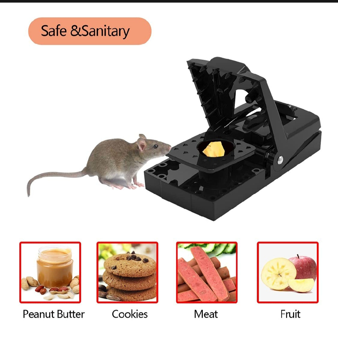 Rat & Mouse Trap – Big Size Reusable Snap Catcher for Home, Kitchen & Pest Control