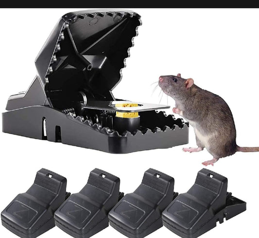 Rat & Mouse Trap – Big Size Reusable Snap Catcher for Home, Kitchen & Pest Control