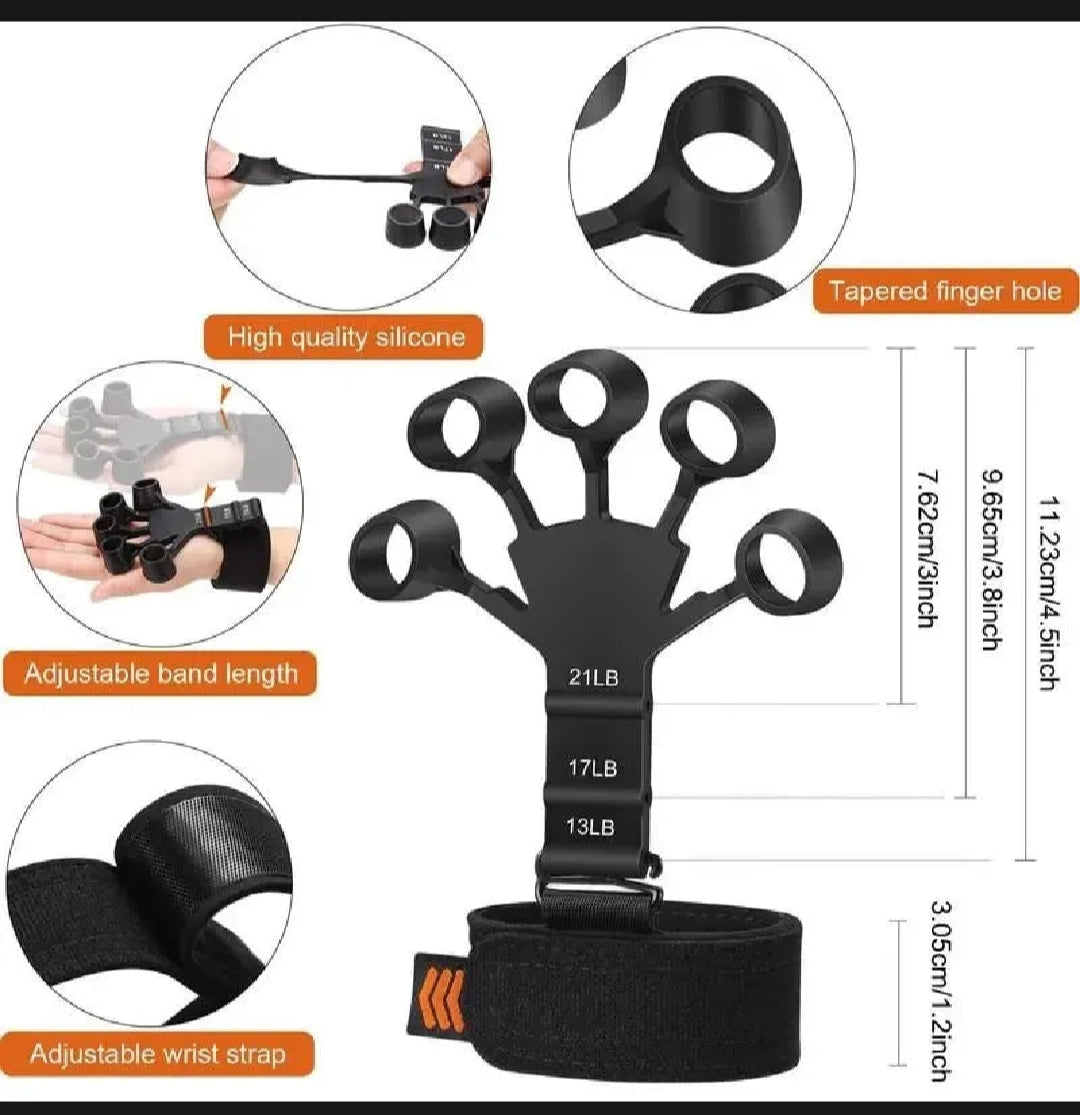 Adjustable Finger & Hand Grip Strengthener – Forearm, Wrist & Finger Exercise Tool