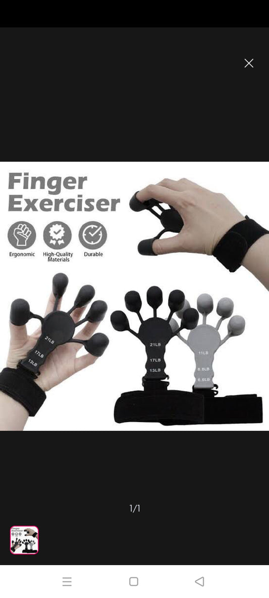 Hand Grip Strengthener & Finger Exerciser – Adjustable Resistance