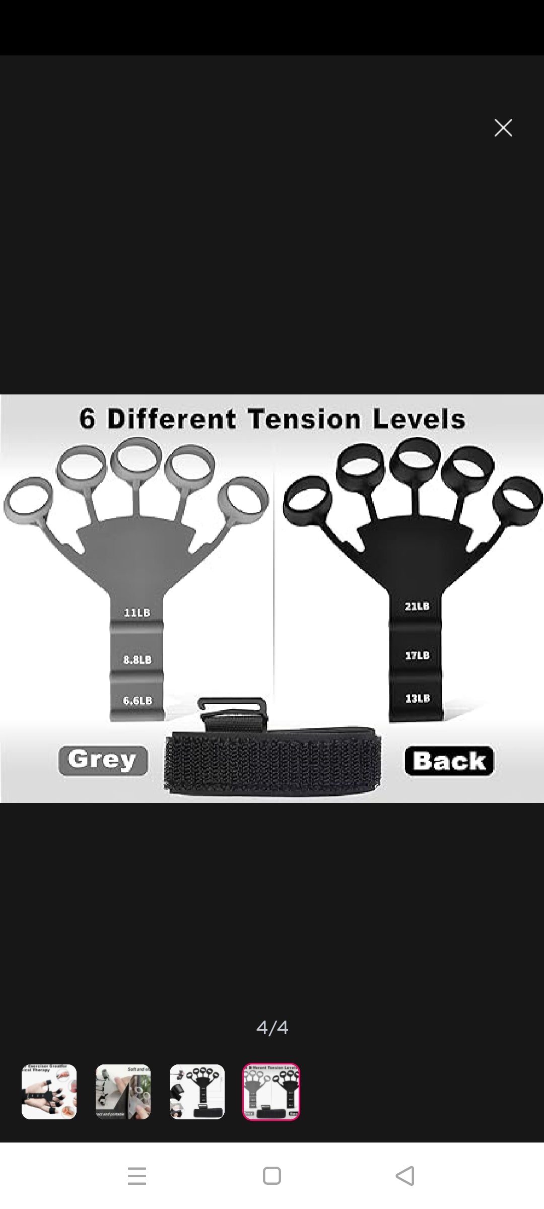 Hand Grip Strengthener & Finger Exerciser – Adjustable Resistance